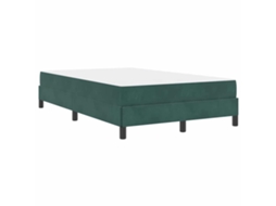 Conjunto 1 Cama Box Vidaxl Verde Tecido (120 X 200 Cm)