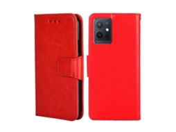 Capa De Couro Com Textura De Cristal Glabal Para Vivo Y55 5g/y75 5g Global/y55 5g Global/y33s 5g Cn/t1 5g (preta)