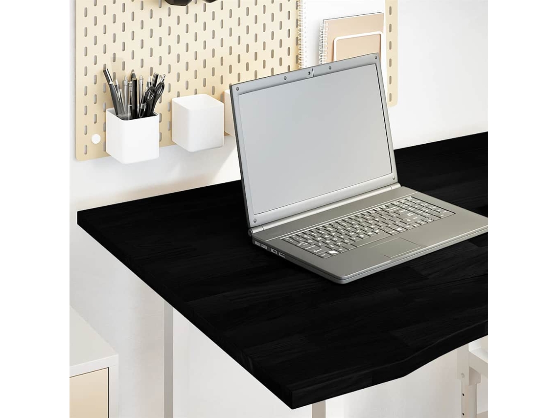 Vidaxl Tampo De Mesa Retangular 100x80x2,5 Cm Carvalho Castanho-escuro