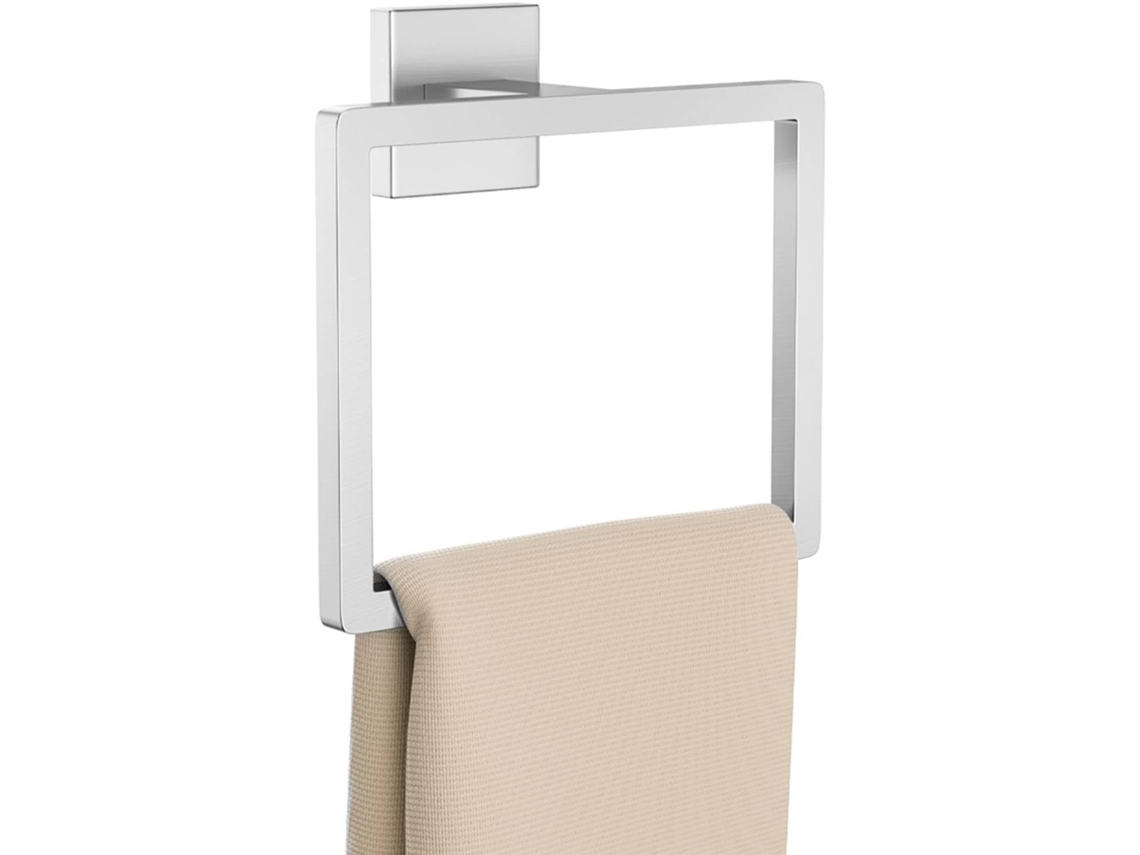 Suporte de Toalha AQUAFORGE Quadrado em Aço Inoxidável