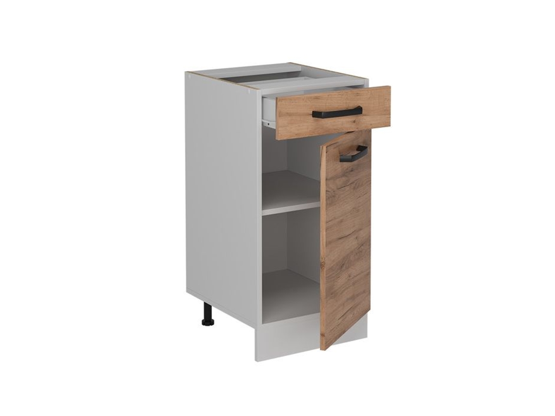 Móvel de Cozinha R line, 40cm Sem Pt, Carvalho Dourado, Branco, VICCO