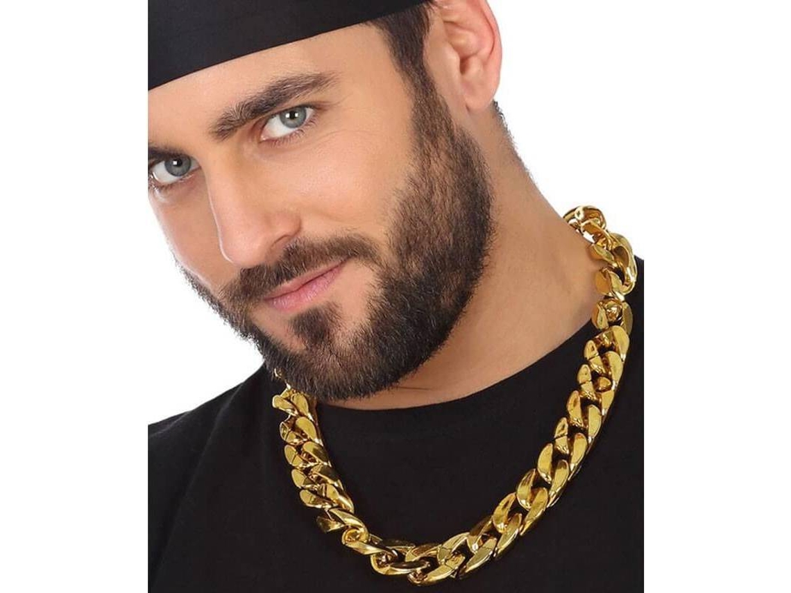 Colar DISFRAZZES Rapper Imitação De Ouro