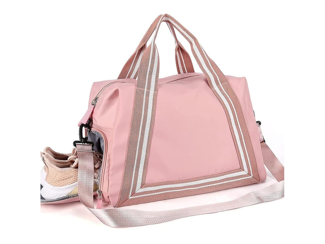 Bolsa De Viagem Duffel Com Compartimento Para Sapatos, Bolsa De Academia Tote De Overnight Para Mulheres