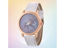 Reloj De Cuero Pu Unisex Pareja De Cuarzo Con Correa Blanca Zhoulianfa