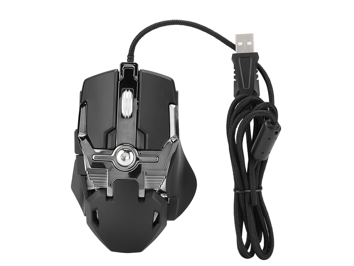 Rato Gaming LAXISCREED 6400dpi Iluminação Rgb