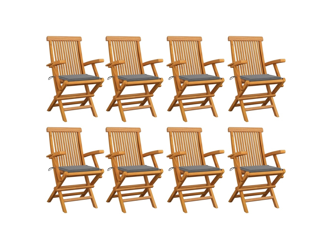 Folding Chair, Folding Chairs Vidaxl Cinzeto Madeira (n/a)