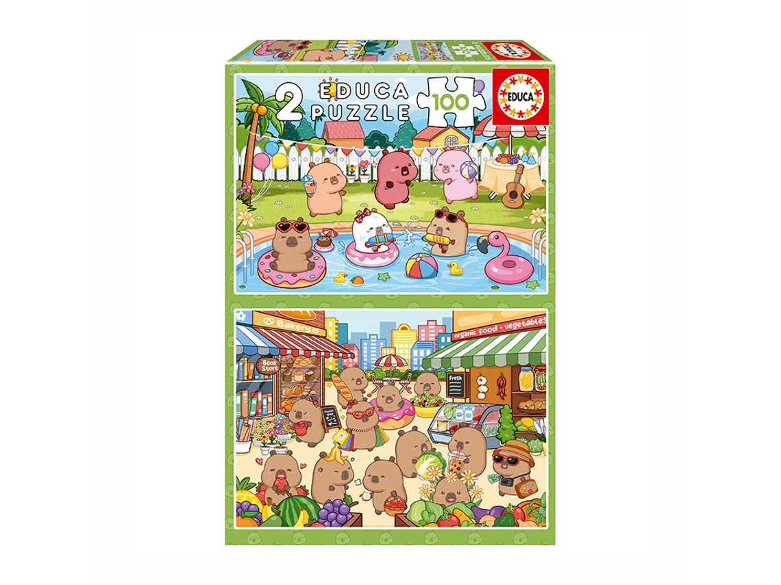 Puzzle 2x100p Capybaras Capyfun