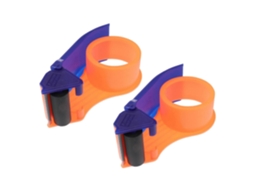 Dispensador De Fita Adesiva Para Embalagem De Papelão (2 Unidades) Com Cortador Ergonômico E Durabilidade Em Aço Inoxidável.