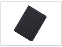 Capa Para Passaporte Com Rfid, Estojo De Viagem Em Couro, Preta