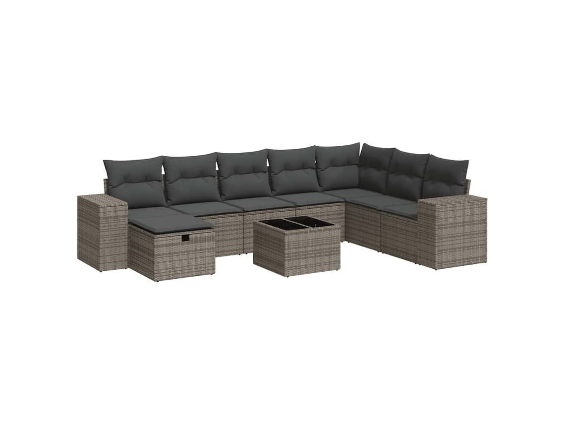Garden Sofa Set, Garden Sofa Sets Vidaxl Cinzeto Rattan / Vime (n/a)
