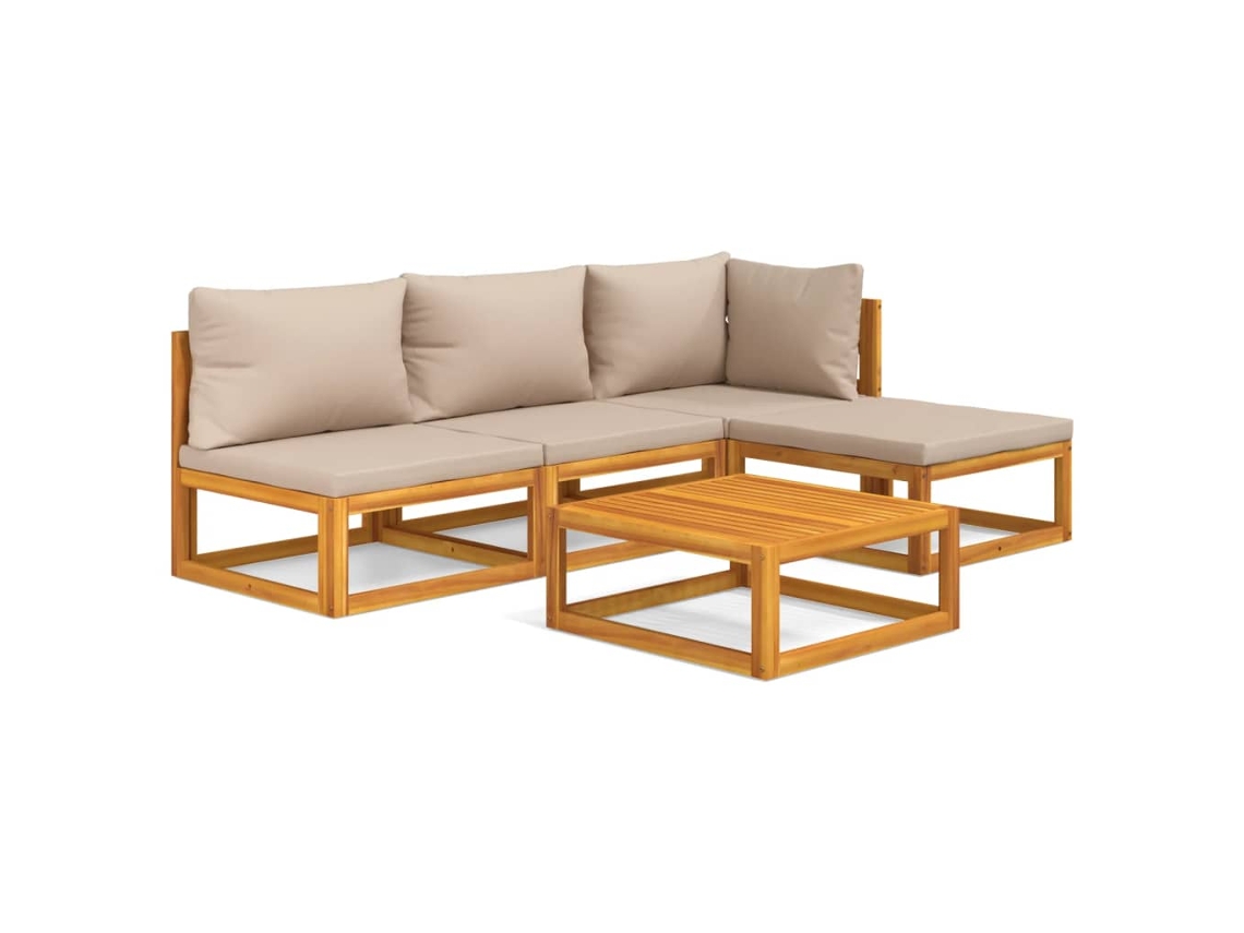 Garden Lounge Set, Garden Lounge Sets Vidaxl Marrom Madeira De Acácia (n/a)