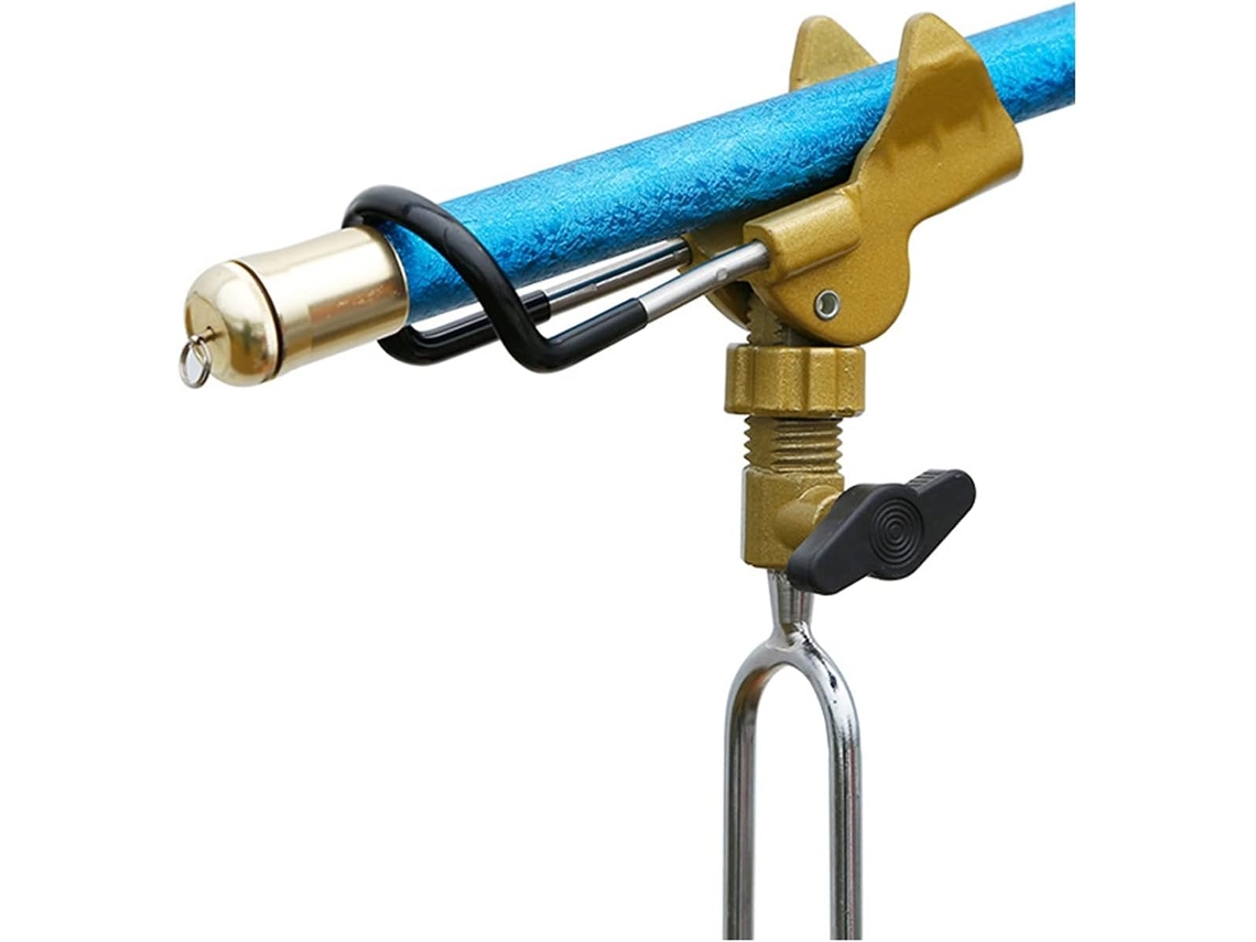 Suporte ajustável para vara de pesca, com cinto e acessórios