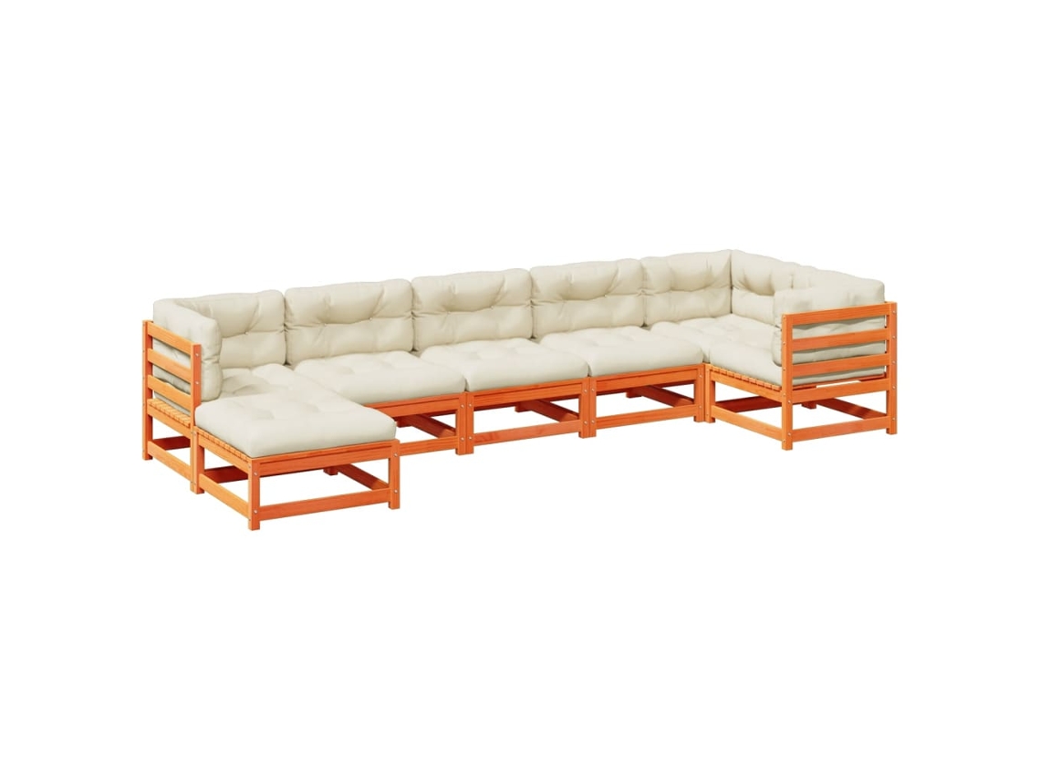 Garden Sofa Set, Garden Sofa Sets Vidaxl Marrom Madeira De Pinho (n/a)
