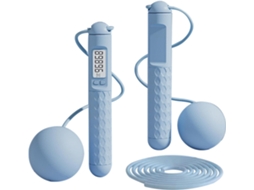 Corda De Pular Para Adultos - Corda De Pular Sem Fio Para Balcão Com Bola De Peso Grande (azul)