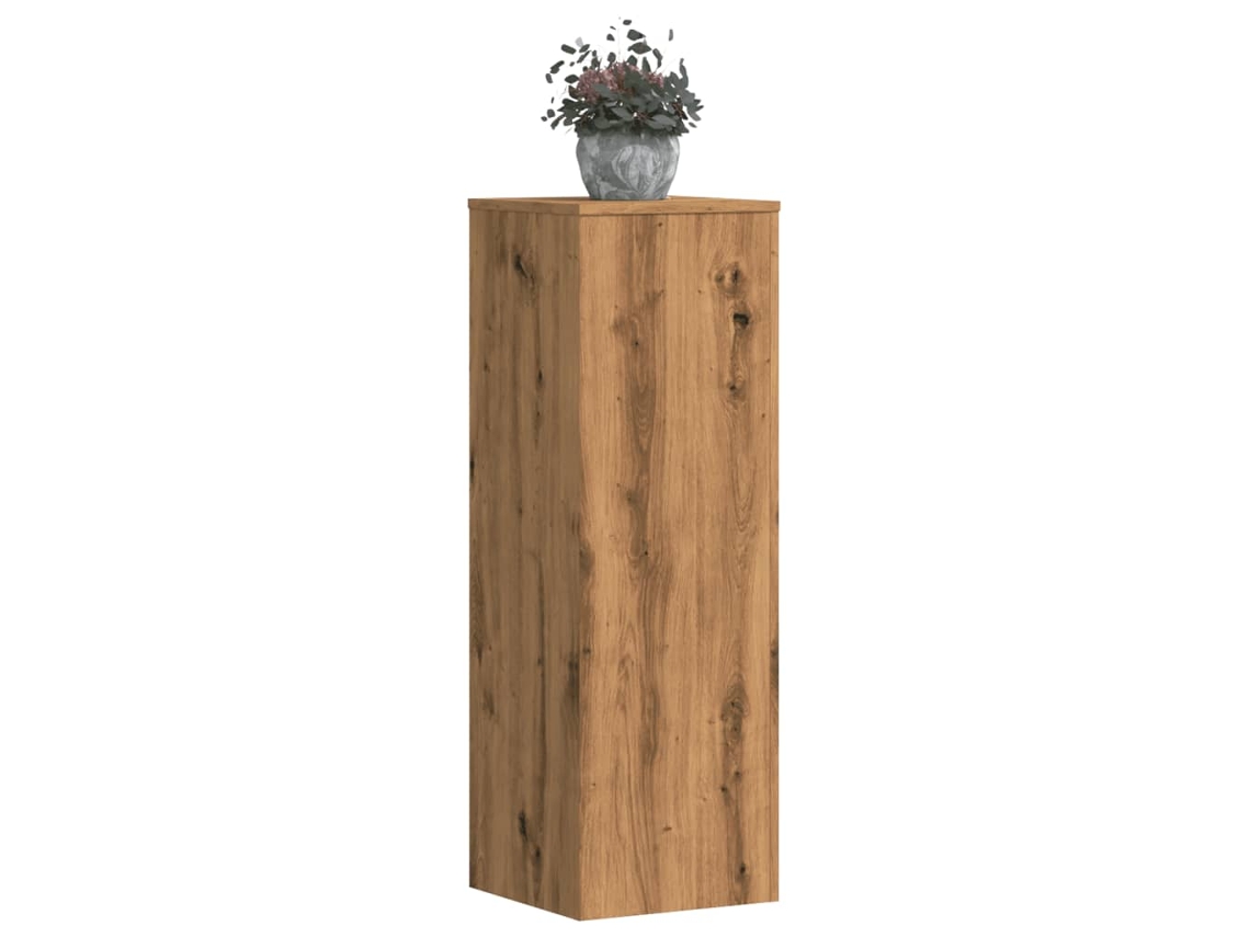 Vidaxl Suportes P/ Plantas 2 Pcs 33x33x100 Cm Derivados De Madeira
