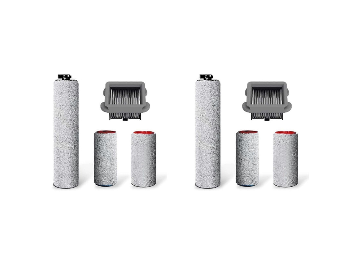 Conjunto De 8 Rolos De Escova De Substituição E Filtro Para Aspirador De Pó E Água Roborock Dyad Smart Sem Fio._ozo