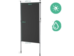 Toldo Retrátil Manual, Proteção Uv, 100% Impermeável