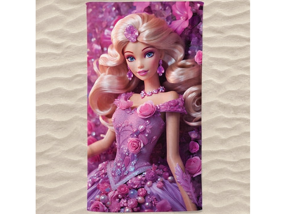 Toalha De Praia Microfibra Barbie