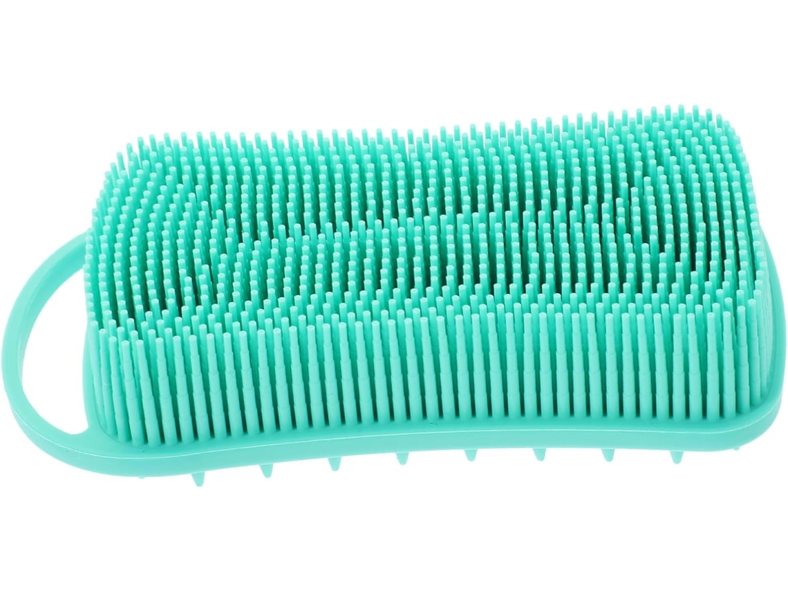 Escova De Banho Valiclud Em Silicone Macio Para Massagem E Lavagem Cabelo Com Cordão Pendurar