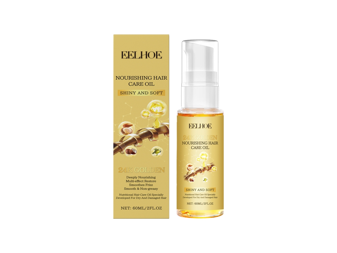 Óleo de Ouro LAXISCREED Eelhoe para Cabelo, Nutrição, Hidratação e Suavidade do Cabelo e Couro Cabeludo