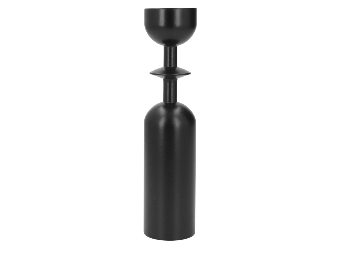 Primerox suporte de Vela de Madeira Rustica Clássico 22cm para Mesa Decorativo Candelabro em Madeira Maciça