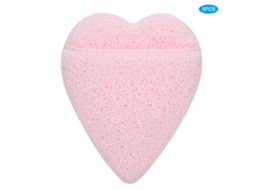 Toallitas Esponja Limpiadoras E Exfoliantes Para Rosto Em Forma De Coração, 5 Peças, Higiene Facial E Desmaquilhagem