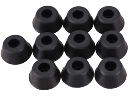 10 Almofadas Cônicas Embutidas, 21mm X 10mm, Pretas