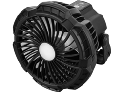 Ventilador Multifuncional Para Uso Externo Com Gancho Para Pendurar E Luz Led Ajustável, Ideal