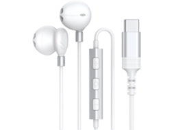 Fones De Ouvido Com Fio Usb-c Microfone, Driver 14,2 Mm, Alta