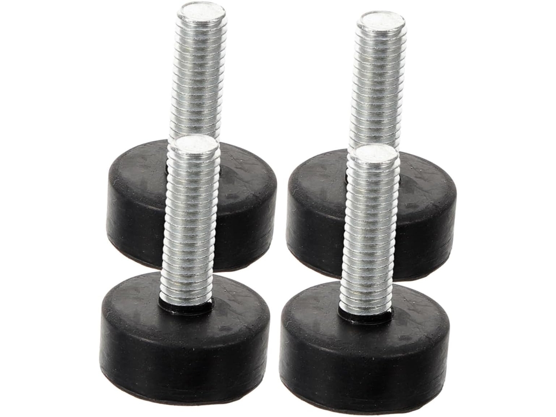 Lifkome Conjunto De 4 Pés Borracha Ajustáveis E Pequenos Para Móveis, Antiderrapantes E Niveladores De Mesa, Com