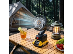 Ventilador Portátil Sem Fio Para Camping, Ventilador De Mesa Makita A Bateria Com Rotação De 360° Para Casa E Viagens