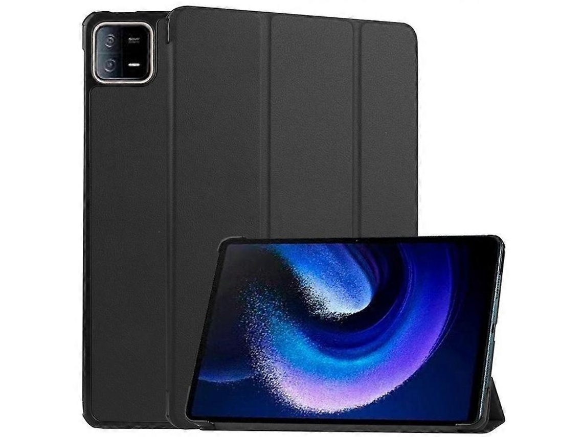 Capa Protetora Em Couro De Microfibra Com Suporte Triplo E Ativação Automática Para Xiaomi Pad 6 Elysve