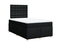Box Spring Bed, Box Spring Beds Vidaxl Preto Tecido (120 X 200 Cm)