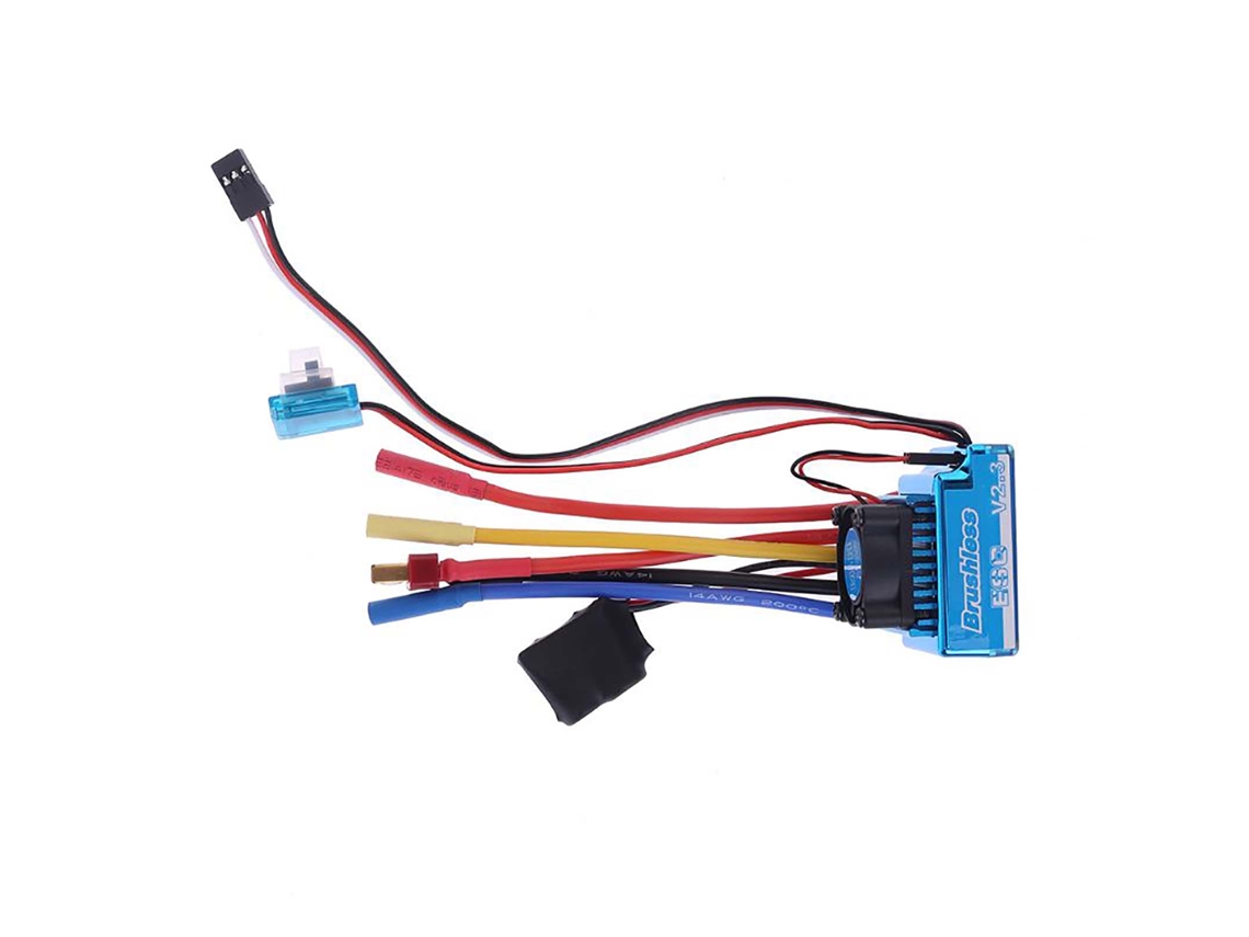 Controlador De Velocidade Sem Escova 120a Esc Para Carro Crawler 1/8 1/10 1/12 Acessórios Rc