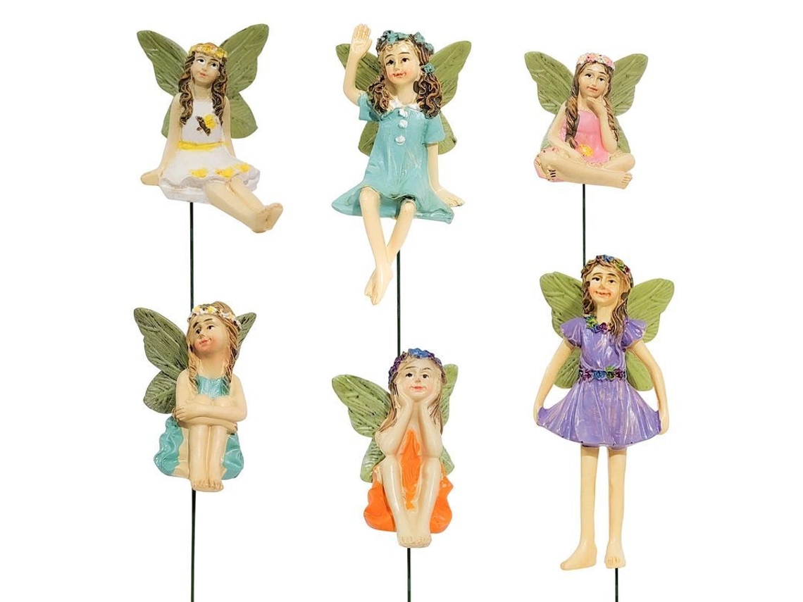Figurinas de Fadas Miniaturas 6 Peças Nova Line