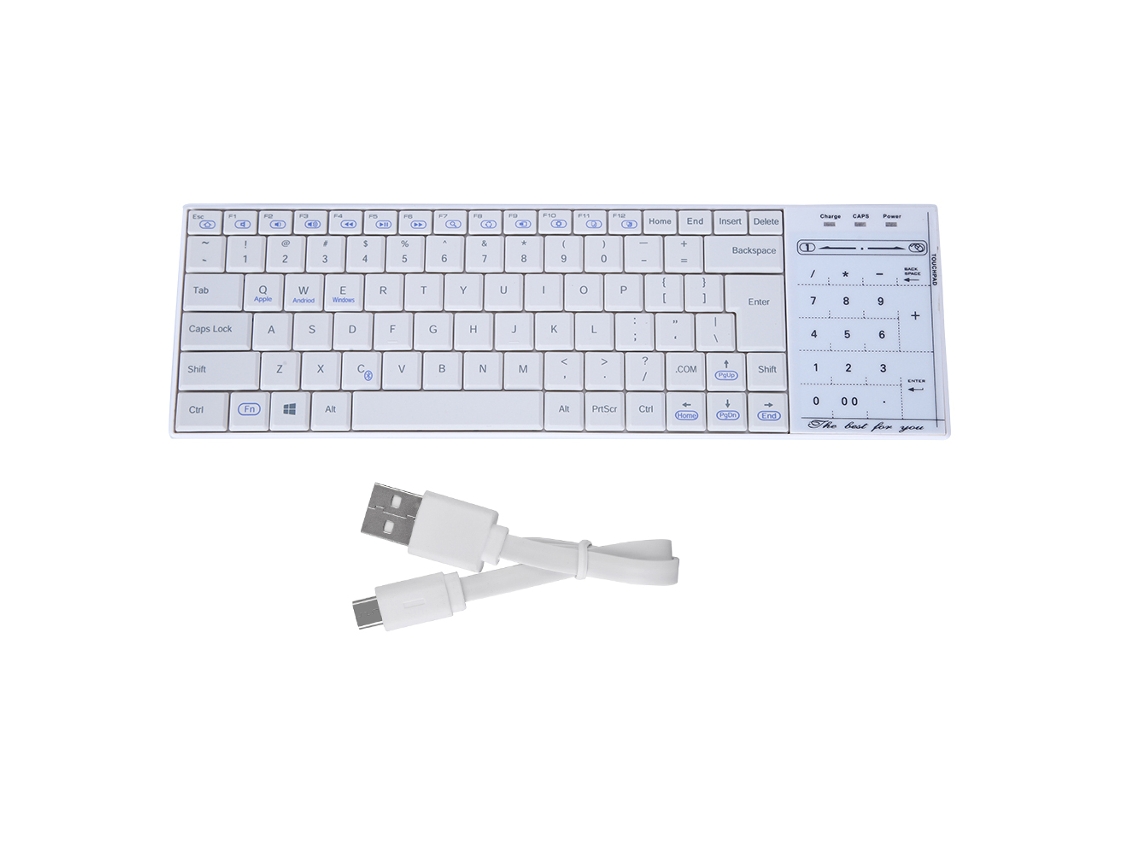 Teclado Bluetooth Sem Fio Universal LAXISCREED