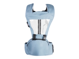 Mali porte bebê com Banco Lumbar Dual Uso Boa Fixação Multifuncional Azul Céu