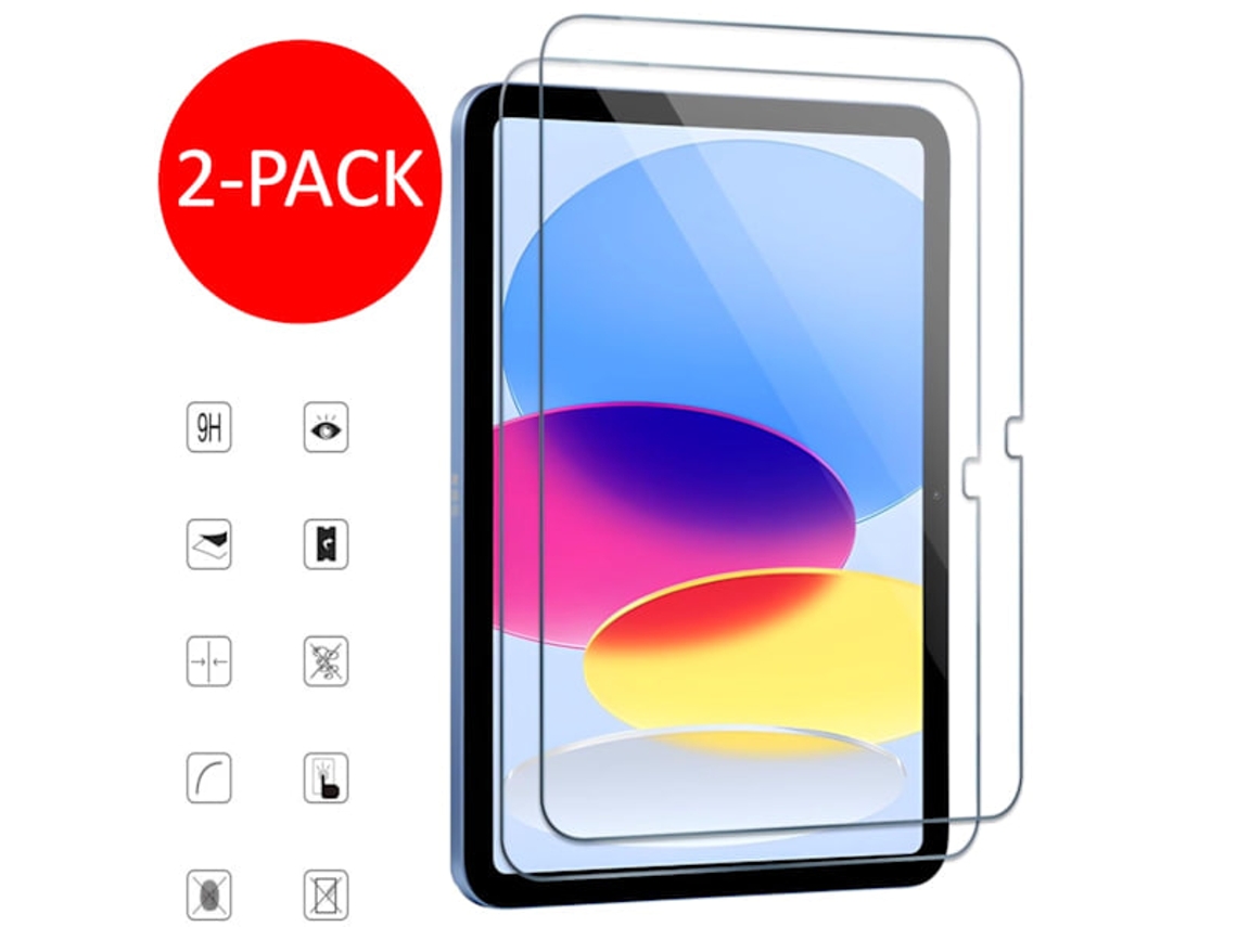Kit 2 Películas Protetoras De Vidro Temperado 9h Transparentes Para Ipad A16 11 Geração 2025