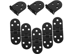 Conjunto De 8 Dobradiças Dobráveis Liga Zinco Para Projetos Móveis