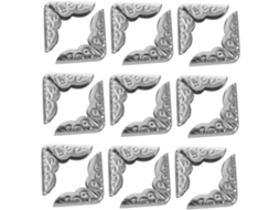 Gleavi Lote De 40 Proteções De Ângulo Em Metal Vintage 14mm Para Álbuns De Fotos Cadernos E Dossiês Moedas