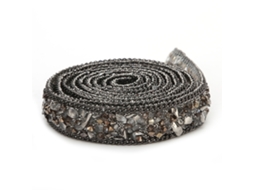 Corda Cinza Rhinestones 1,5 Cm