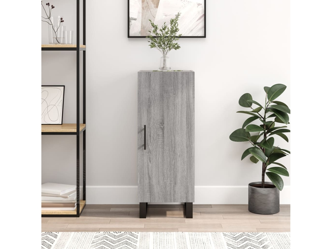 Vidaxl Aparador 34,5x34x90 Cm Derivados De Madeira Sonoma Cinzento