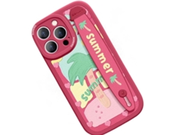 Capa Happy Summer para iPhone 13 pro max VEANXIN Vermelho