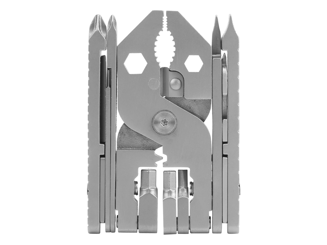 Conjunto De 25 Ferramentas Multifuncionais Em Aço Inoxidável Para Uso Externo Com Chave Inglesa