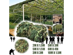 2026-camuflaje Vermelho Malha Caça Camping Militar Verde Ocultação Exterior Resistente Leve 2m 3m 5m 5m X 1.5m Verde Ejército