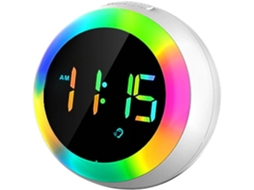 Despertador Infantil Moonsun com Luz Noturna e Alarme Duplo SFUSHOS