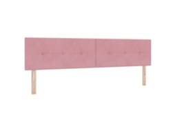 Conjunto 1 Cabeceira Estofada Vidaxl Rosa Veludo (200 Cm)