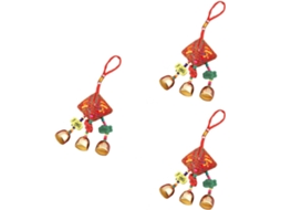 3 peças ano do boi sino pingente sinos decorativos bouda decoração inieure decoração de