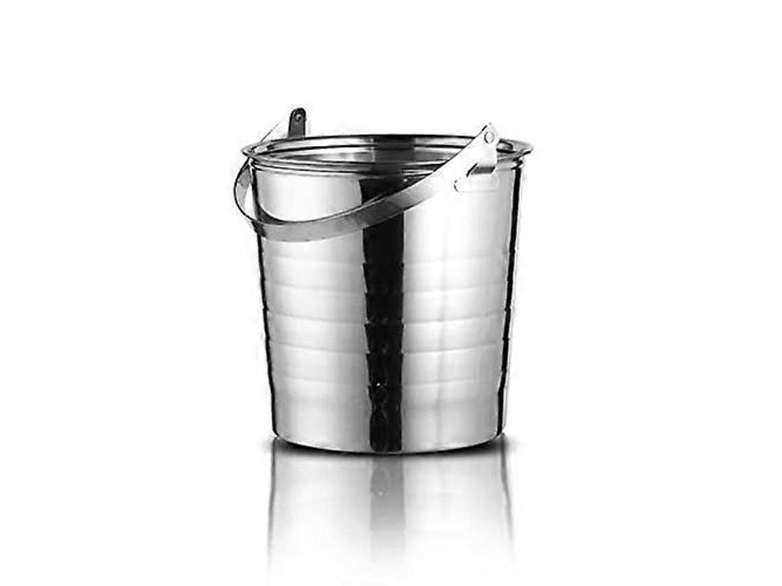 Balde De Gelo Em Aço Inoxidável Com Alça Para Festas Com Vinho E Cerveja, Bares, Com Isolamento Térmico E Design Fácil De Limpar.