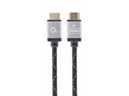 Cabo trançado série HDMI 2.0 4K 60Hz GEMBIRD Select Plus com Ethernet 5M preto